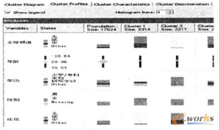 圖5 聚類算法的聚類外觀視圖