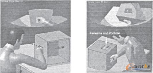 保證目視的窗孔和通道口
