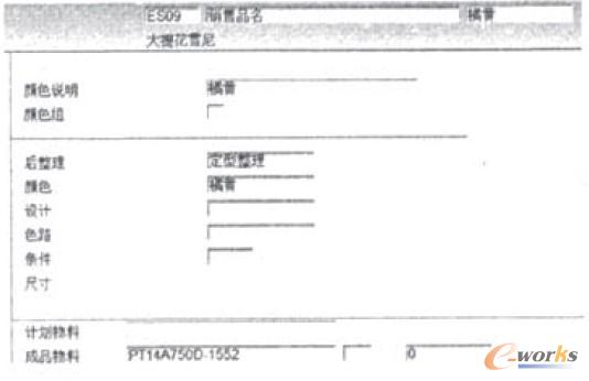 圖4 銷售物料和生產物料之間的對應關系
