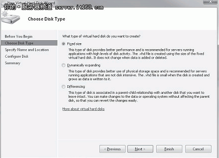 虛擬機硬盤創建向導