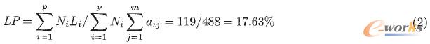 流程模塊以外的加工流程比例LP