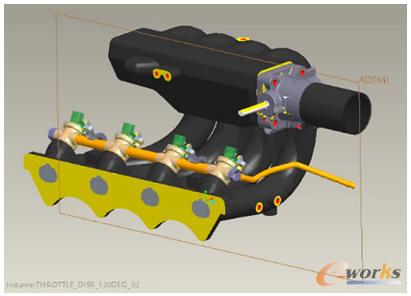 進氣歧管Pro/Engineer模型