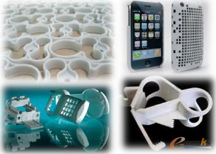 Projet 3500 塑料材料快速成型機打印的產品