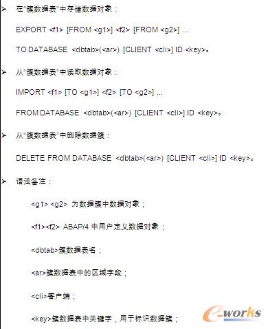 “簇數(shù)據(jù)表”操作語法