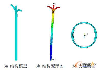 帶彎臂的鋼管柱