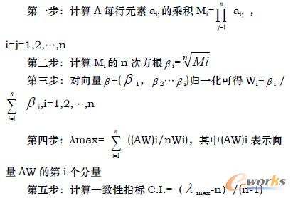 計(jì)算判斷矩陣