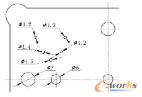 未使用工具前的尺寸