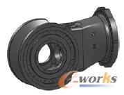 截割減速器箱體造型圖