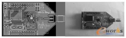 射頻模塊PCB和實(shí)物圖