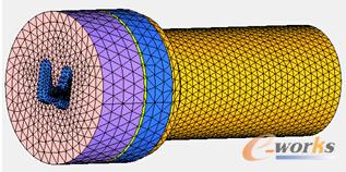 圖2 型材1擠壓分析模型