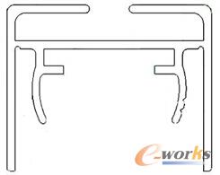圖1 實例型材截面1