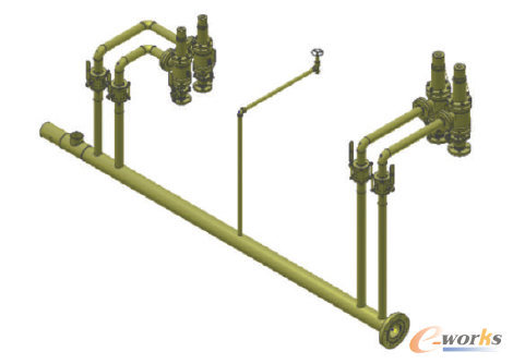 圖1 匯總管路示意圖