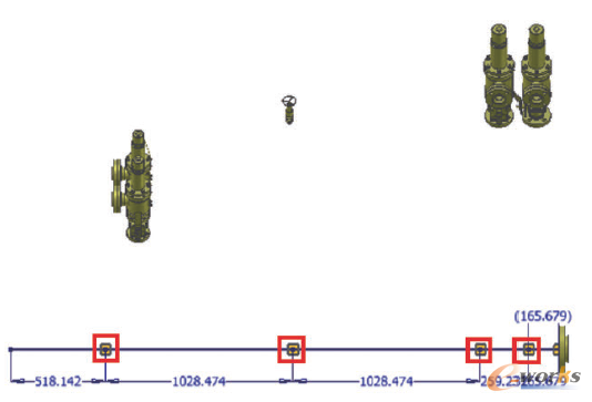 圖6 在總管管線上插入布線節(jié)點(diǎn)