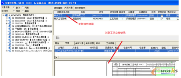 圖14 BOM多視圖關聯信息