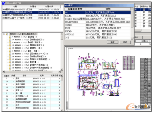 圖6 根據成套圖紙自動創建產品結構