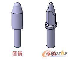 圖4 定位銷類建模示例