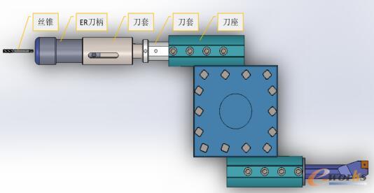莫氏ER刀柄浮動攻絲改進刀柄組合
