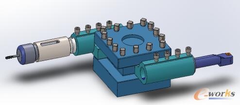 浮動攻絲刀柄等軸側視圖